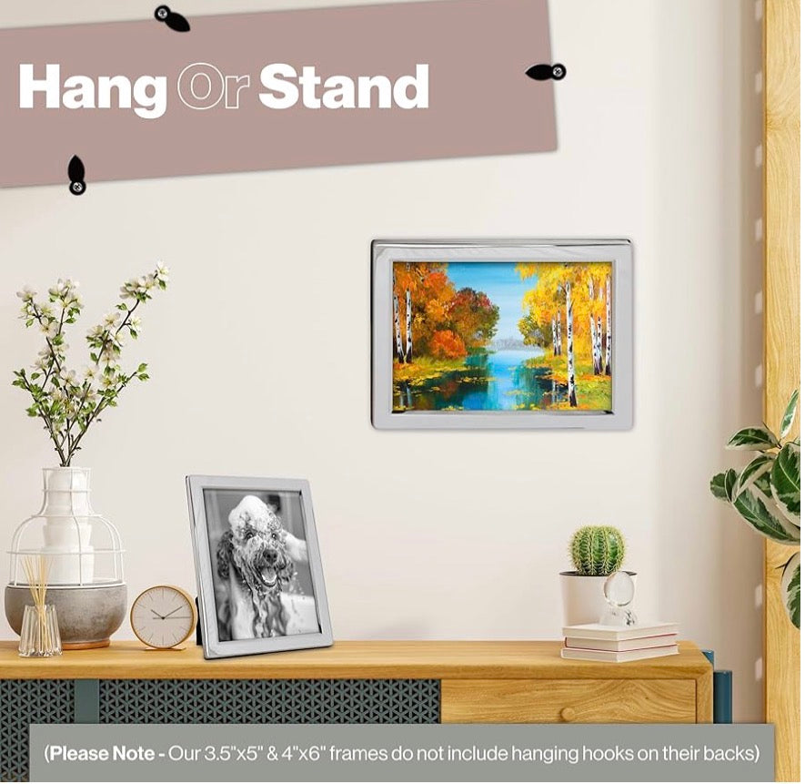Luxury Silver Plated Picture Frames (Frametigo) 6”x8” 15x20cm