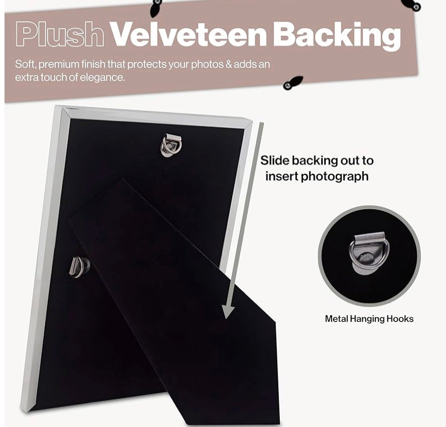 Silver Plated Thin Edge PictureFrame (Frametigo) A4/8.25"x11.75"