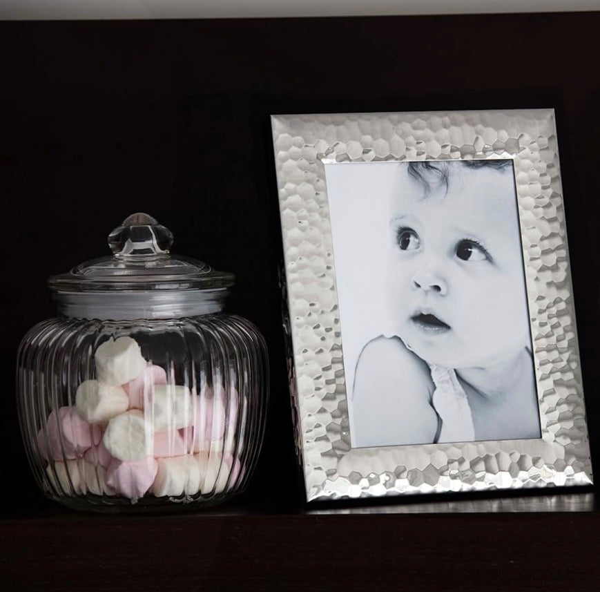 Silver Plated Hammered Picture Frame (Frametigo) 6” x8” 15x20cm