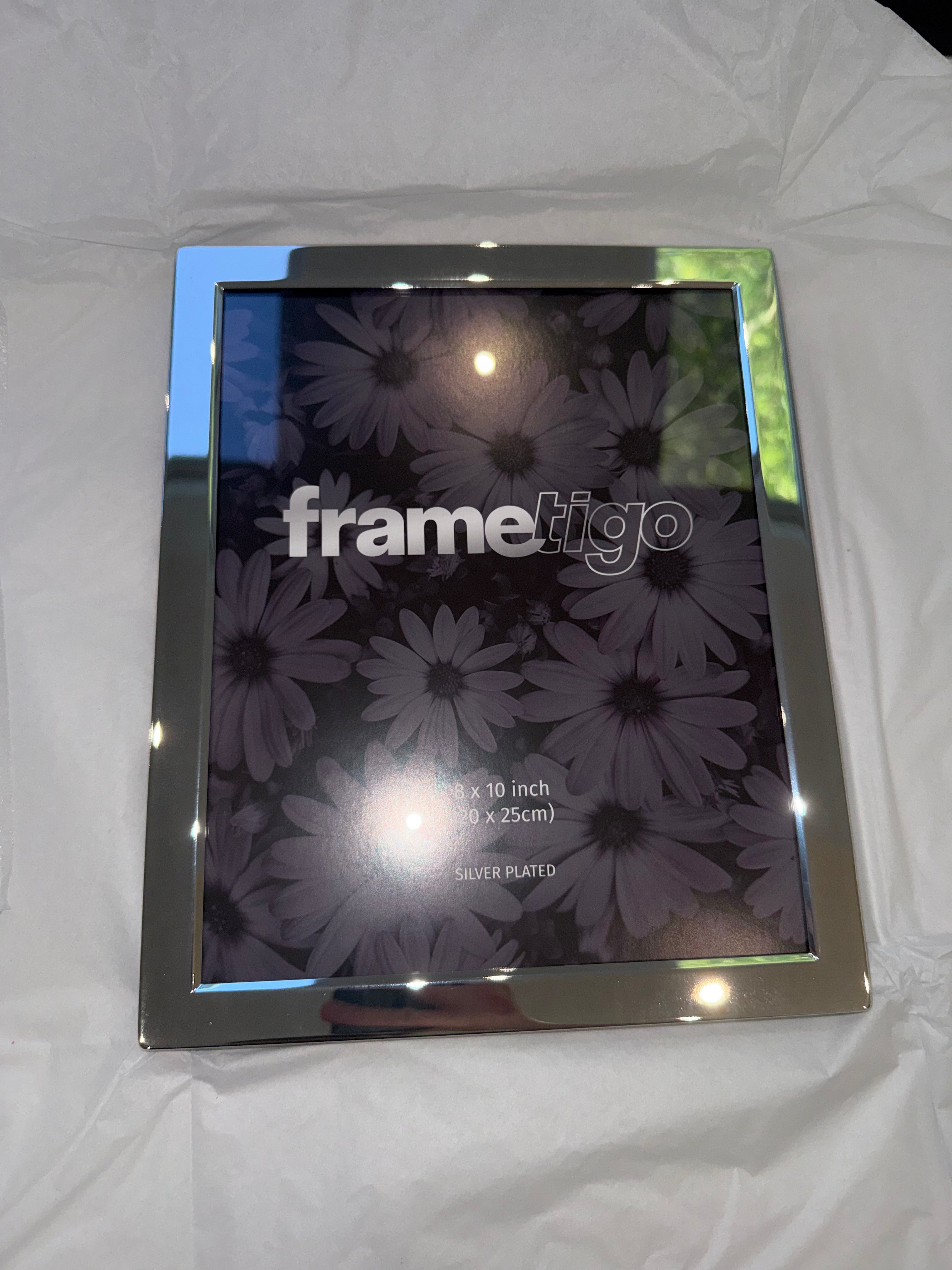 Luxury Silver Plated Picture Frames (Frametigo) 8”x10” 20x25cm