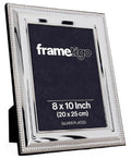 Luxury Silver Plated Bead Photo Frame (Frametigo) 8x10” 20x25cm
